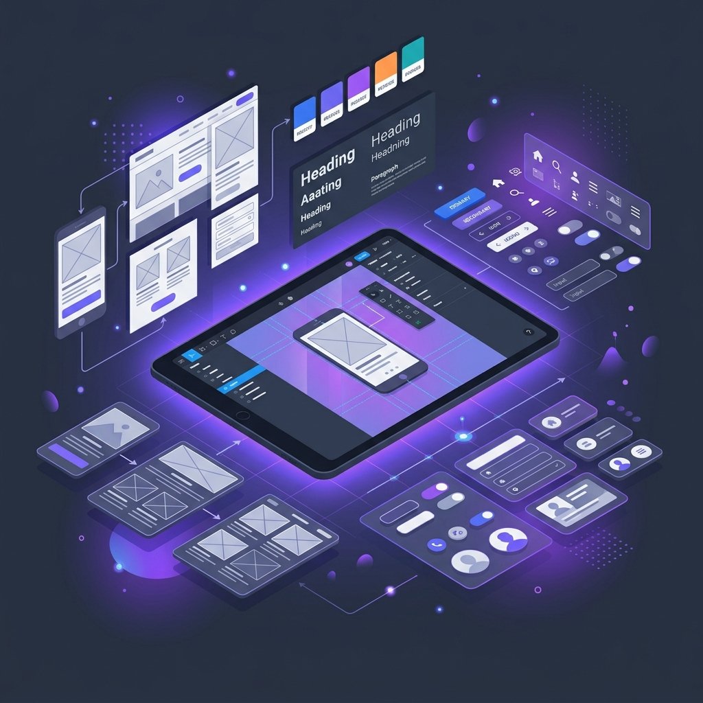 Design e Prototipagem — wireframes, paletas, tipografia